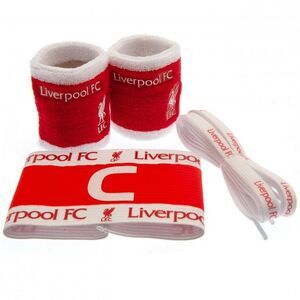Liverpool FC Crest Accessories Set (Pack of 4) / Red/White